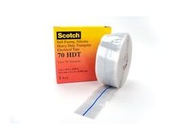 Scotch® Heavy Duty Rubber Electrical Tape 70 HDT, Variable Width x 30 ft, Sky Blue/Gray