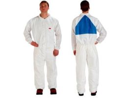 3M™ Protective Coverall 4540+CS White & Blue Type 5/6 Size 4XL, 25 EA/Case