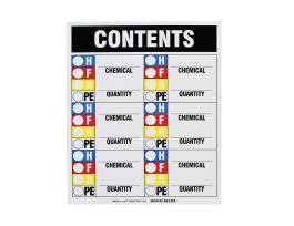 CONTENTS Magnetic Hmig Sign, 15" H x 12" W x 0.025" D, Magnetic Vinyl
