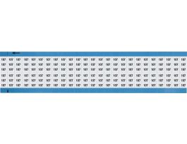 Numerical Wire Markers Repositionable Vinyl 0.75in H Legend: 107, 1250 Total