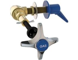 Fittings for Fume Hood, Gas, Dark Blue