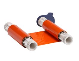 BBP85 Series R10000 Printer Ribbon, Roll of 200', Orange, 6.25" W