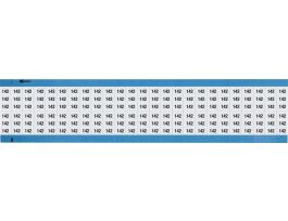 Numerical Wire Markers Repositionable Vinyl 0.75in H Legend: 142, 1250 Total