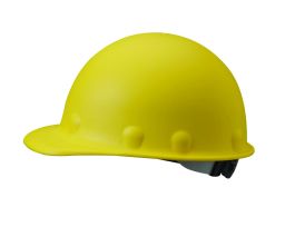 Roughneck P2 Hard Hat, Fiberglass, Reversable Headband, 8 Pt. Swingstrap Suspension, Yellow