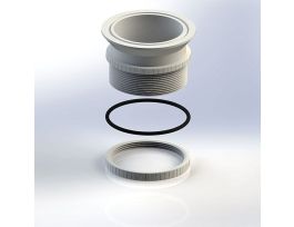 INSERT SCHOTT-DURAN FLANGE PTFE 100 MM