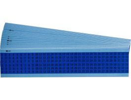 Consecutive Numbers  Wire Markers Vinyl Cloth, 1 to 33 Black on Blue 825 Total