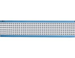 Numerical Wire Markers Permanent Adhesive Vinyl 0.75 in H Legend: 82, 1800 Total