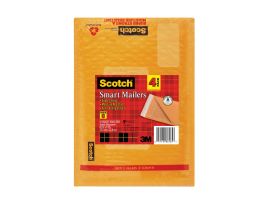 Scotch™ Poly Bubble Mailer 4-Pack, 8913-4, 6 in x 9.25 in Size #0, 12/4