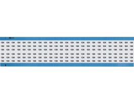 Numerical Wire Markers Repositionable Vinyl 0.75in H Legend: 104, 1250 Total