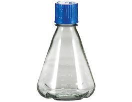 Baffled-Base Sterile Erlenmeyer Shaker Flask, 500 mL, PP, packs of 12, 48/CS