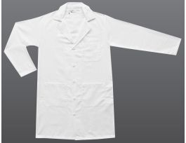 VWR LAB COAT F/MEN TWILL WHITE L/UNIV CS