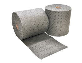 Universal Gray Spill Pad Roll, Heavy-Weight, 16" x 150', 2/Bag