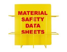 Budget RTK Center With SDS Binder 12 in H x 14 in W Red on Yellow