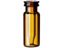 Snap Top Vial with Fused Insert, Amber Glass, 0.3 mL, Neck Dia.11 mm; 1000/pk