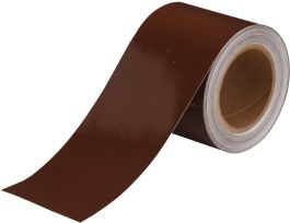 ISO 14726 Marine Standard Pipe Marker Vinyl 4 in W x 30 yd L Brown