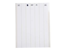 LaserTab Polyester Lbls 0.375 in H x 1 in W White 58/PK