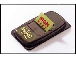 Post-it® Sign Here Flags 680-9 (36) 1 in x 1.7 in (25,4 mm x 43,2 mm) 50 flags/pd, 36pd/cs