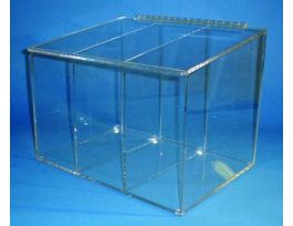 GLOVE DISPENSER 3-COMP ACRYLIC