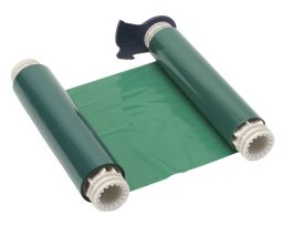 BBP85 Series R10000 Printer Ribbon, Roll of 200', Green, 6.25" W
