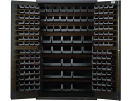 CABINET LOCKING W/BK BINS STL 48X24X78IN