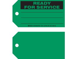 Maintenance Tag Paper 3 in H x 5.75 in W Black on Green 100/PK