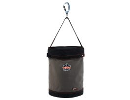 5945T Gray Swiveling Carabiner Canvas Hoist Bucket w/Top