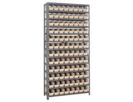 12INX36INX75IN 96 IVORY BINS 4IN BIN