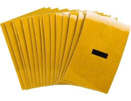 BradyLite 1 in Reflective Numbers Black on Yellow, - 25/PK