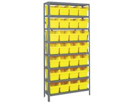18IN X 36IN X 75IN 28 YELLOW 8IN BINS