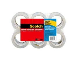 Scotch® Heavy Duty Shipping Packaging Tape, 3850S-6, 1.88 in x 38.2 yd (48 mm x 35 m), 6 Pack