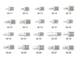 TUBING BARBED CNXN PP 1/8INX1/4IN PK10