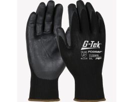 BLACK FOAM NITRILE PALMDIP ON BLACK NYLON SHELL