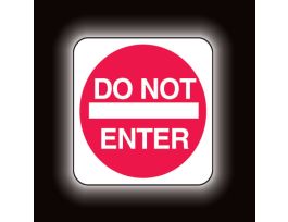 Do Not Enter Sign, 30" H x 30" W x 0.090" D, Aluminum