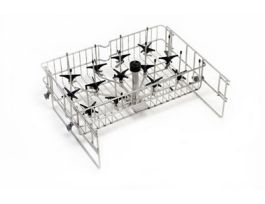 VWR RACK 1/2UPPER W/SPNDLS REQ BTM