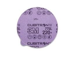 3M™ Cubitron™ II Stikit™ Film Disc 775L, 220+, 6 in x NH, Linered w/Tab, Die 600Z, 50/Carton, 250 ea/Case