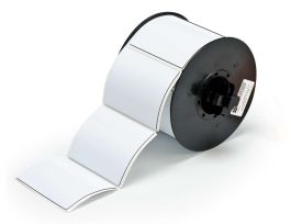 B30 Series Raised Profile Rectangular Labels 2.5 in H x 3 in W White 125/RL