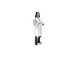 Unisex Twill Lab Coat, White, 40" L, Medium