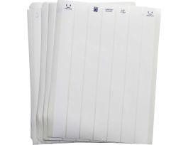 LaserTab Polyester Lbls 0.5 in H x 1 in W White 76/PK