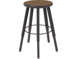 STOOL 5-LEG RD ARMOR EDGE SEAT 18-28H