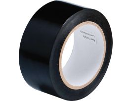 Marking Tape Roll - Abrasion Resistant Vinyl, Solid Color, Black, 2"