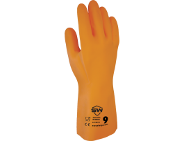 GLOVE FLOCKED 28 MIL LTX OR 8(PR) BAG12 BG