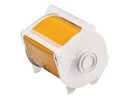 GlobalMark High Performance Polyester Labels 4 in W x 100 ft L Ochre