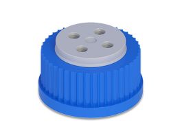 BOTTLE CAP 4-PORT GL45 VITON AIR VALVE