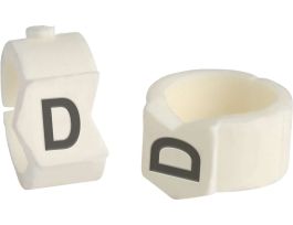 ClipSleeve Wire Markers Size 36 Nylon 4 AWG - 2 AWG, D Pack of 50 Pieces