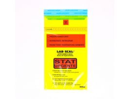 BAG STAT YELLOW 6X10 BIO 3 WALL ADHSV