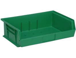 BIN STACK HANG PP GREEN 11X16 1/2X8 IN