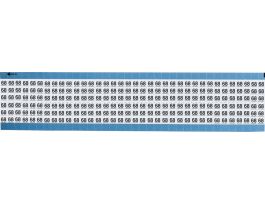 Numerical Wire Markers Permanent Adhesive Vinyl 0.75 in H Legend: 68, 1800 Total