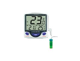 Traceable Jumbo Fridge/Freezer Digital Thermometer with Calibration; 5 mL Bottle Probe