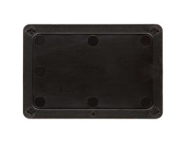 Blank Valve Tags Plastic 3.2 in H x 4.7 in W Black