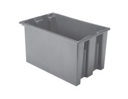TOTE NEST & STACK 23-1/2X15-1/2X12 GRAY